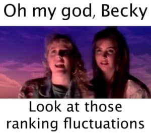 Ranking Fluctuation Meme