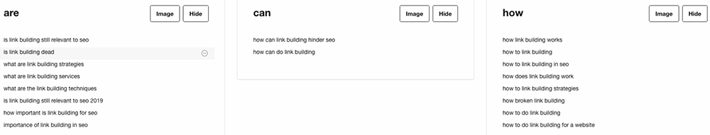 common link building questions