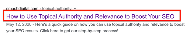 how to optimize the title tag